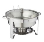 chafing dish 5 liter met glazen deksel