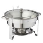 chafing dish 5 liter met glazen deksel