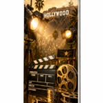 Portable ledframe Hollywood thema beurswand