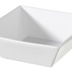 Schaal Melamine wit 24x10 cm